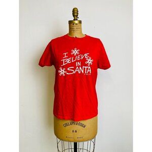 Vintage I Believe in Santa T-shirt, 1984, Dale, 1980s Single Stitch Xmas Tee